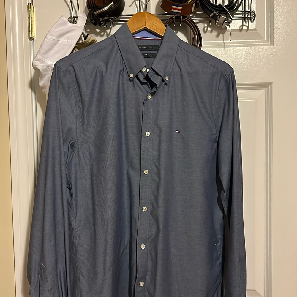 Medium- Navy Tommy Hilfiger Button Down
